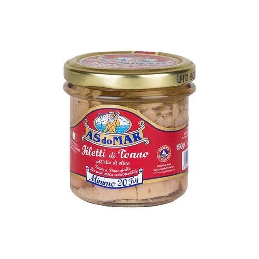 ASDOMAR FILETTI DI TONNO ALL’OLIO D’OLIVA 150GR
