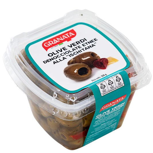 GRANATA OLIVE VERDI DENOCCIOLATE “ETNEE” ALLA “ISCHITANA” 220GR