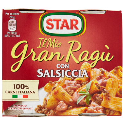 GRAN RAGU SALSICCIA 2X 180GR